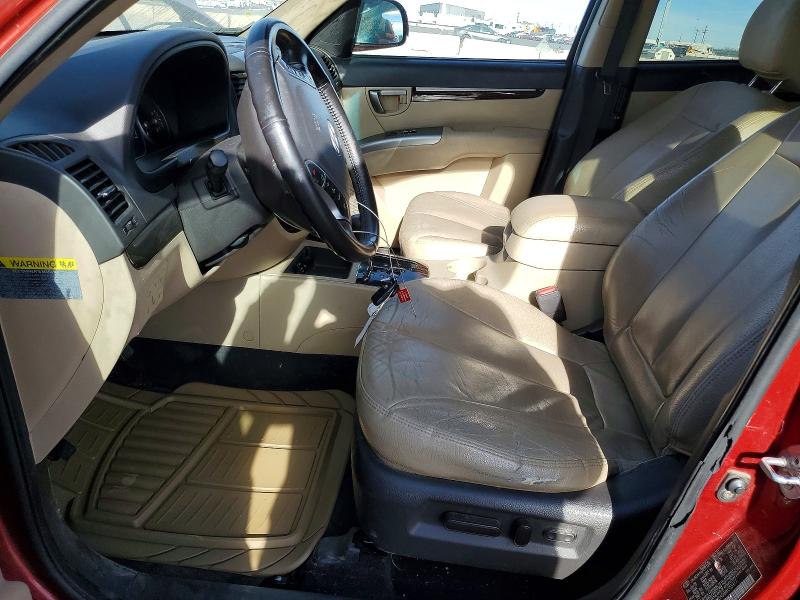 2010 Hyundai Santa fe VIN 5NMSKDAG9AH355417 COPART salvage auction — FRONT END, Co - Dis/Dlr/Exp Only Clean Title, sold $525 on 2026-07-02 (photo 7)