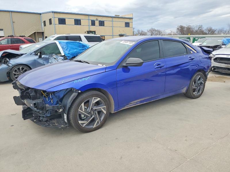 2025 Hyundai Elantra VIN KMHLM4DJ7SU176157 COPART salvage auction — REAR END, Tx - Salvage Vehicle Title, sold $6,600 on 2026-07-20 (photo 1)