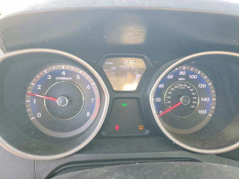 2013 Hyundai Elantra VIN KMHDH4AE8DU706509 COPART salvage auction — REAR END, Id - Salvage Certificate Of Title, sold $700 on 2026-07-31 (photo 9)