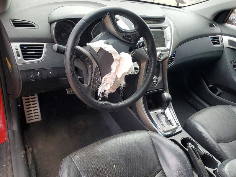 2013 Hyundai Elantra VIN KMHDH6AE5DU011772 COPART salvage auction — FRONT END, GA - CERT OF TITLE-SALVAGE, sold $375 on 2026-07-02 (photo 8)