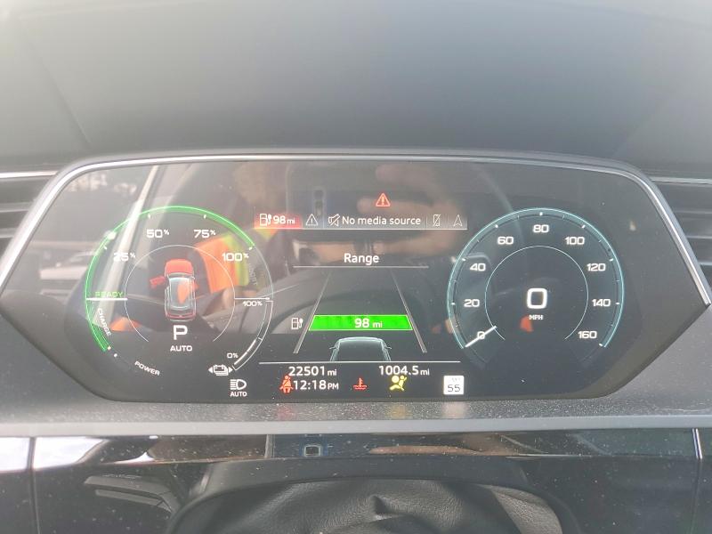 2022 Audi E-tron VIN WA1LAAGEXNB040609 COPART salvage auction — FRONT END, Al - Cert Of Title-Salvage Title, sold $18,100 on 2026-07-20 (photo 9)