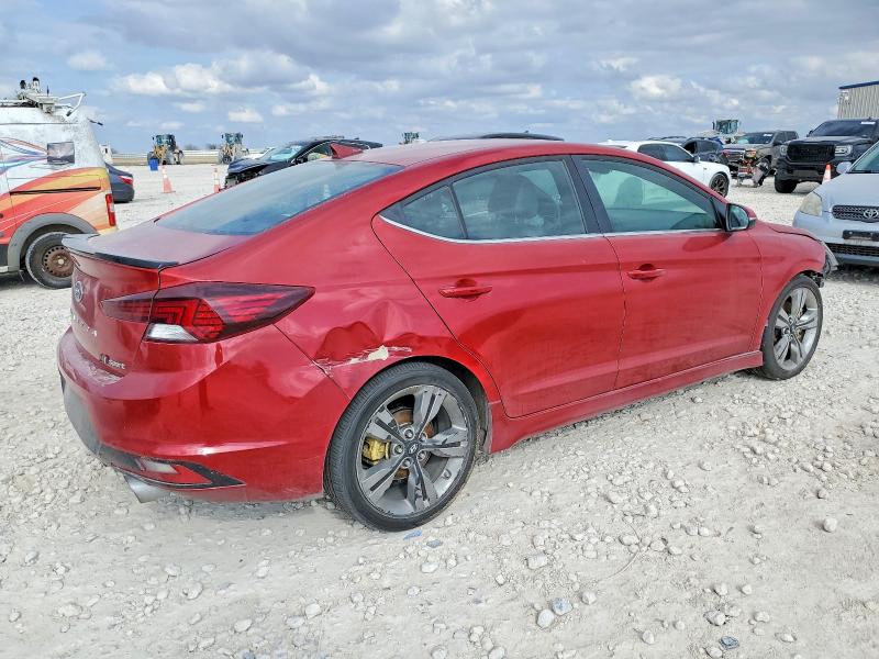 2019 Hyundai Elantra VIN KMHD04LB8KU833235 COPART salvage auction — FRONT END, Tx - Salvage Vehicle Title, sold $1,800 on 2026-07-02 (photo 3)