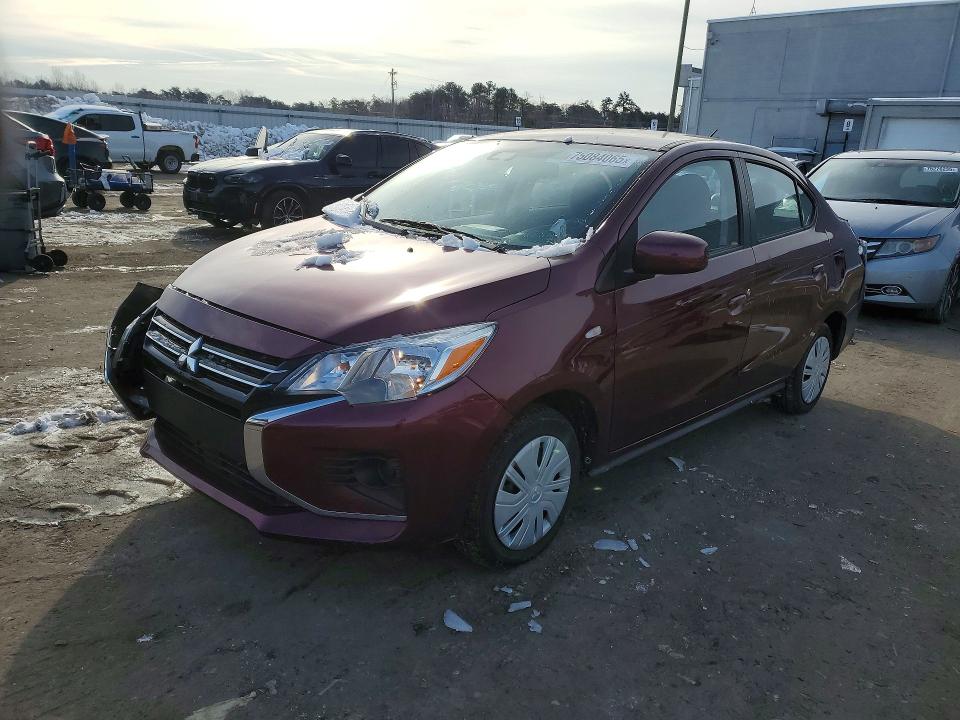 2024 Mitsubishi Mirage VIN ML32FUFJ3RHF06621 COPART salvage auction — FRONT END, Va - Cert Of Title - Salvage, sold $2,800 on 2026-07-08 (photo 1)