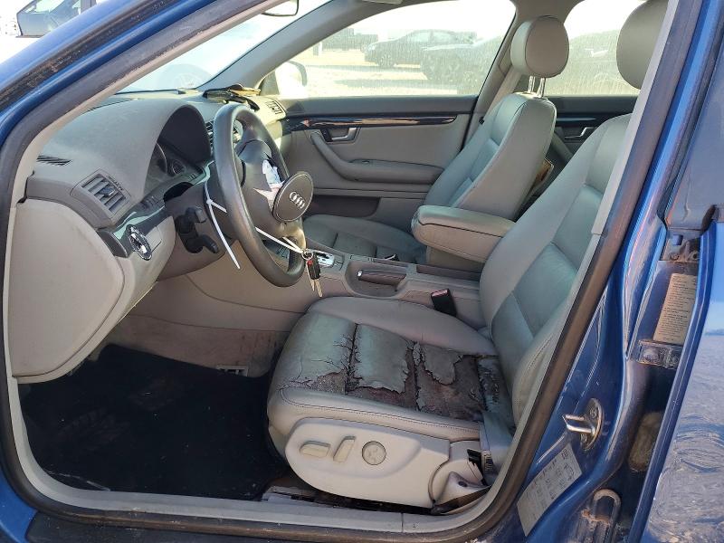 2003 Audi A4 VIN WAULC68E33A335904 COPART salvage auction — FRONT END, Tx - Bonded Rebuilt Salvage, sold $275 on 2026-07-20 (photo 7)