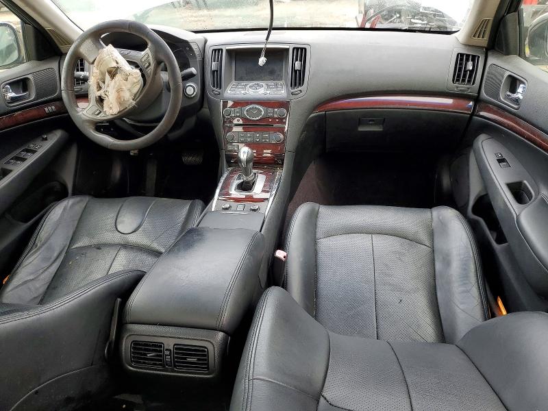 2012 Infiniti G37 VIN JN1CV6AR0CM970963 COPART salvage auction — FRONT END, Ca - Salvage Certificate, sold $200 on 2026-07-30 (photo 8)