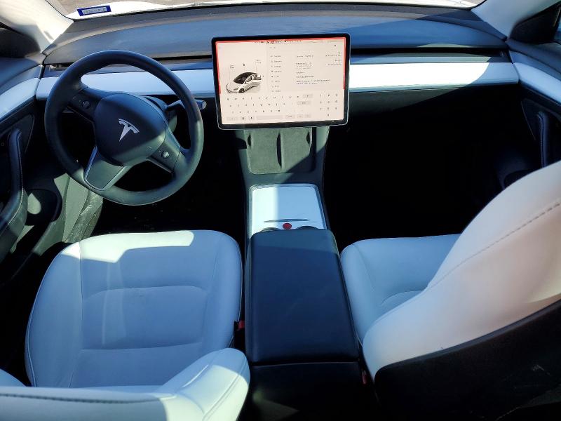 2022 Tesla Model 3 VIN 5YJ3E1EB0NF337145 COPART salvage auction — REAR END, Tx - Salvage Vehicle Title, sold $4,950 on 2026-07-28 (photo 8)
