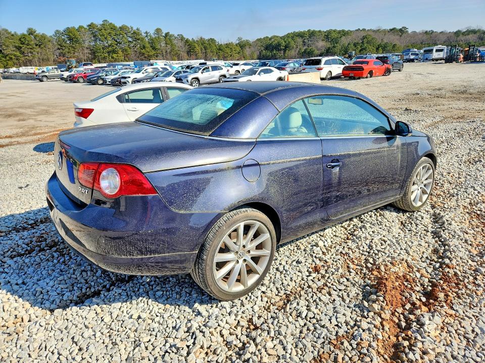 2007 Volkswagen Eos VIN WVWDA71F67V015125 COPART salvage auction — WATER/FLOOD, Fl - Certificate Of Title, sold $350 on 2026-07-07 (photo 3)
