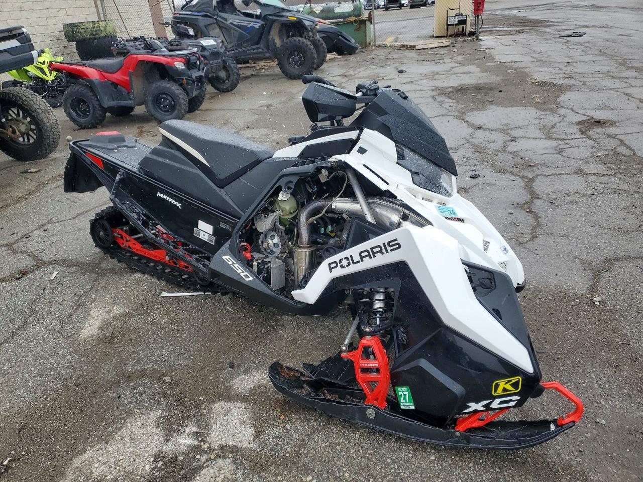 2021 Pola Matryx 650 VIN SN1TKP6R1MC357579 COPART salvage auction — Front End, MI - SNOWMOBILE REGISTRATION, sold $1,600 on 2026-06-11 (photo 1)