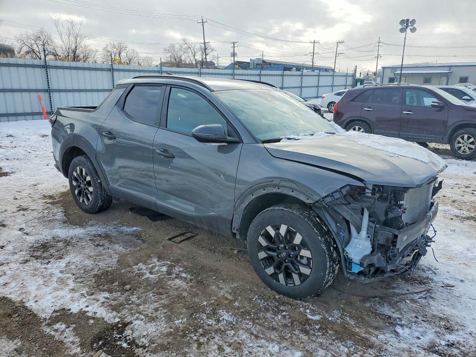 2025 Hyundai Santa cruz VIN 5NTJBDDEXSH148627 COPART salvage auction — FRONT END, Id - Salvage Certificate Of Title, sold $8,000 on 2026-07-08 (photo 4)