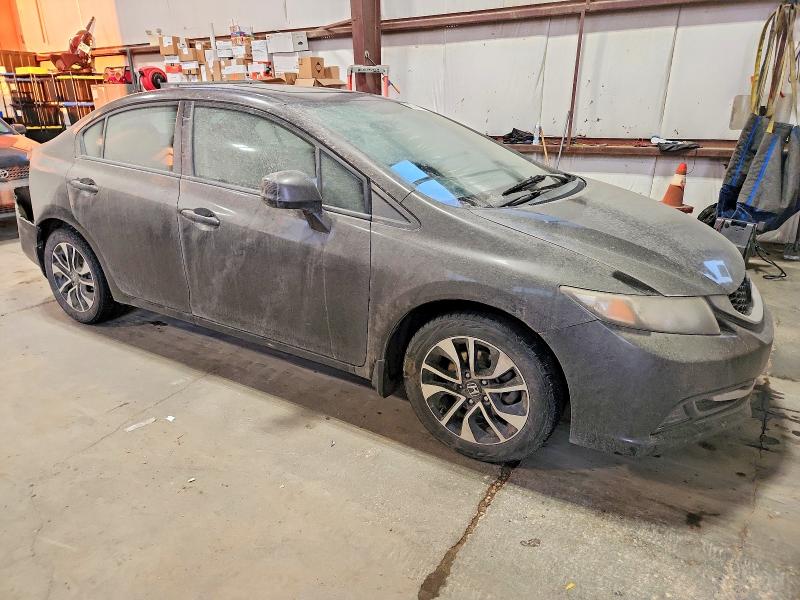2013 Honda Civic VIN 2HGFB2E54DH033509 COPART salvage auction — REAR END, Ab - Bos - Salvage, sold $500 on 2026-07-02 (photo 4)