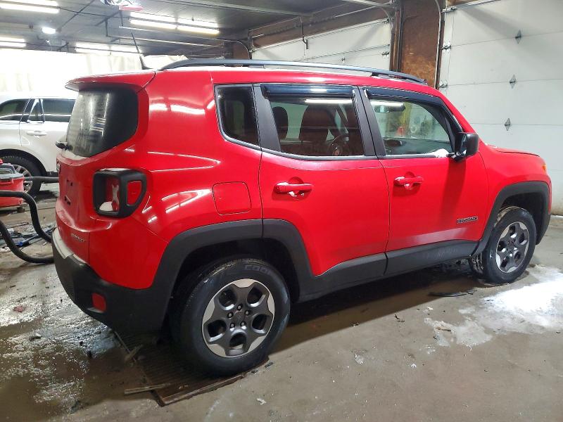 2018 Jeep Renegade VIN ZACCJBAB8JPH43782 COPART salvage auction — FRONT END, Pa - Certificate Of Salvage, sold $1,500 on 2026-07-09 (photo 3)
