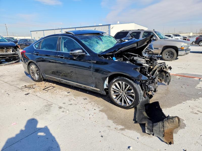 2015 Hyundai Genesis VIN KMHGN4JE1FU069052 COPART salvage auction — FRONT END, Tx - Nonrepairable Title, sold $450 on 2026-07-10 (photo 4)
