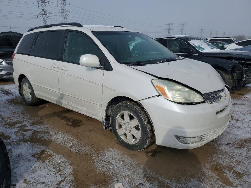 2004 Toyota Sienna VIN 5TDZA22C94S074740 COPART salvage auction — FRONT END, Il - Salvage Certificate, sold $800 on 2026-07-07 (photo 4)