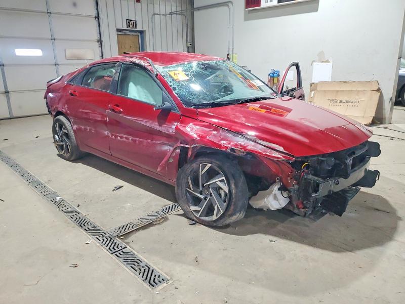 2025 Hyundai Elantra VIN KMHLM4DG1SU963397 COPART salvage auction — ROLLOVER, Salvage Title, sold $900 on 2026-07-20 (photo 4)