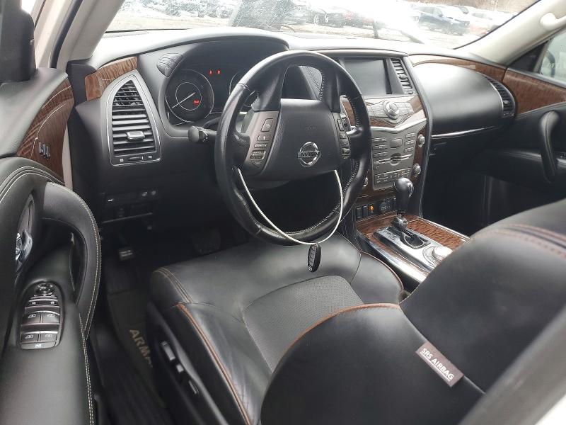 2020 Nissan Armada VIN JN8AY2NC5LX517239 COPART salvage auction — WATER/FLOOD, Nj - Cert Of Title-Salvage Flood, sold $5,800 on 2026-07-07 (photo 8)