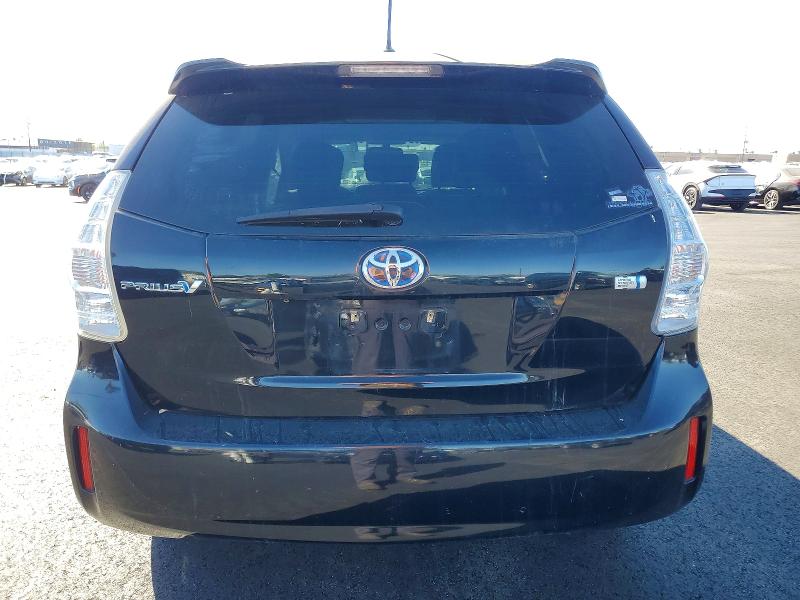 2012 Toyota Prius v VIN JTDZN3EU2C3180106 COPART salvage auction — FRONT END, CA - SALVAGE CERTIFICATE, sold $1,400 on 2026-07-29 (photo 6)