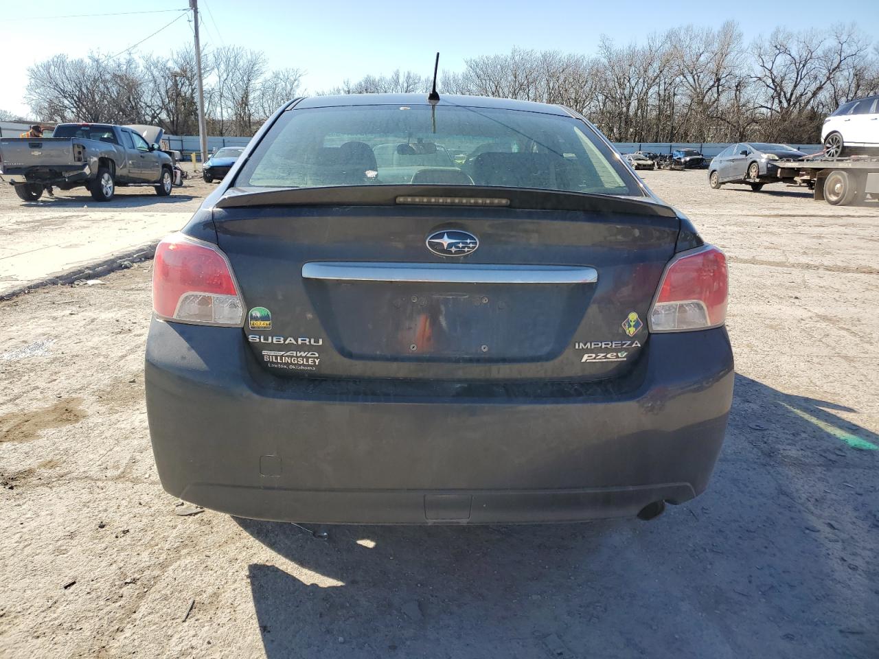 2013 SUBARU IMPREZA VIN JF1GJAG68DH014995 COPART salvage auction — ALL OVER, OK - CERT OF TITLE-SALVAGE, sold $1,750 on 2024-08-13 (photo 6)