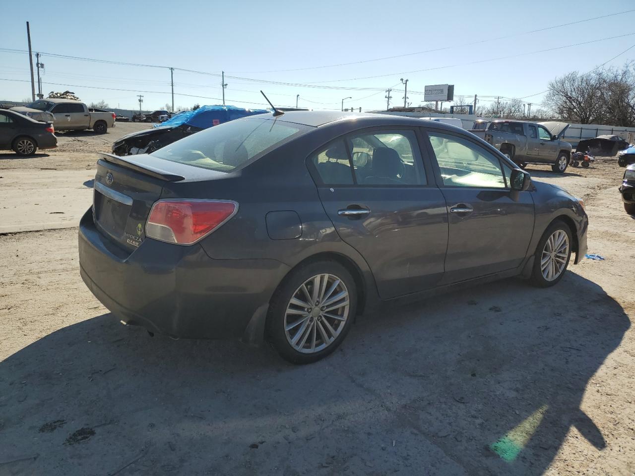 2013 SUBARU IMPREZA VIN JF1GJAG68DH014995 COPART salvage auction — ALL OVER, OK - CERT OF TITLE-SALVAGE, sold $1,750 on 2024-08-13 (photo 3)