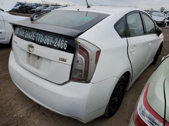 2013 Toyota Prius VIN JTDKN3DU1D1630666 COPART salvage auction — FRONT END, Il - Salvage Certificate, sold $400 on 2026-07-14 (photo 3)