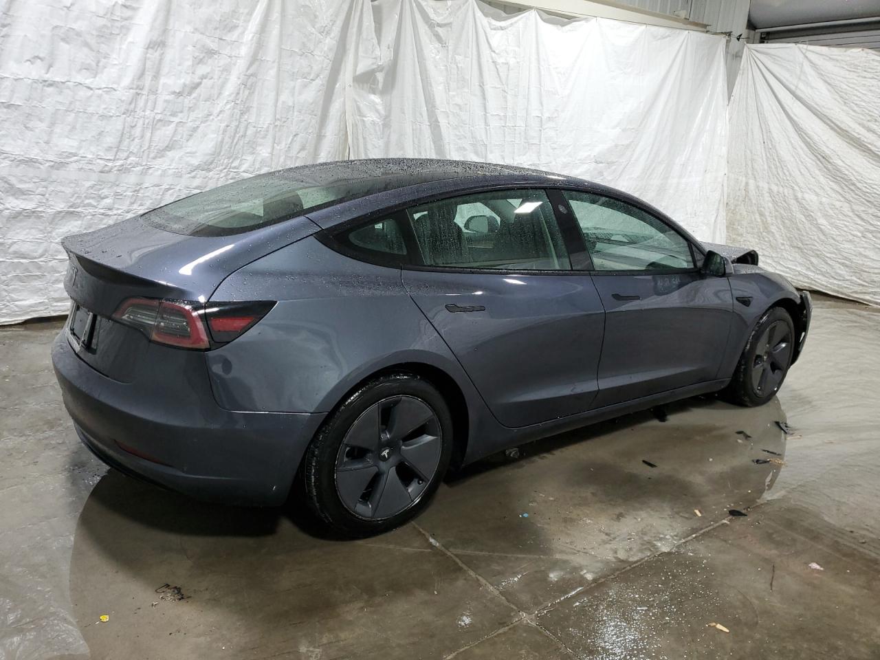 2022 TESLA MODEL 3 VIN 5YJ3E1EA8NF286601 COPART salvage auction — FRONT END, IL - CERTIFICATE OF TITLE, sold $8,200 on 2025-03-05 (photo 3)