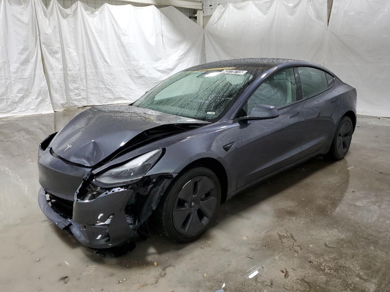 2022 TESLA MODEL 3 VIN 5YJ3E1EA8NF286601 COPART salvage auction — FRONT END, IL - CERTIFICATE OF TITLE, sold $8,200 on 2025-03-05 (photo 1)