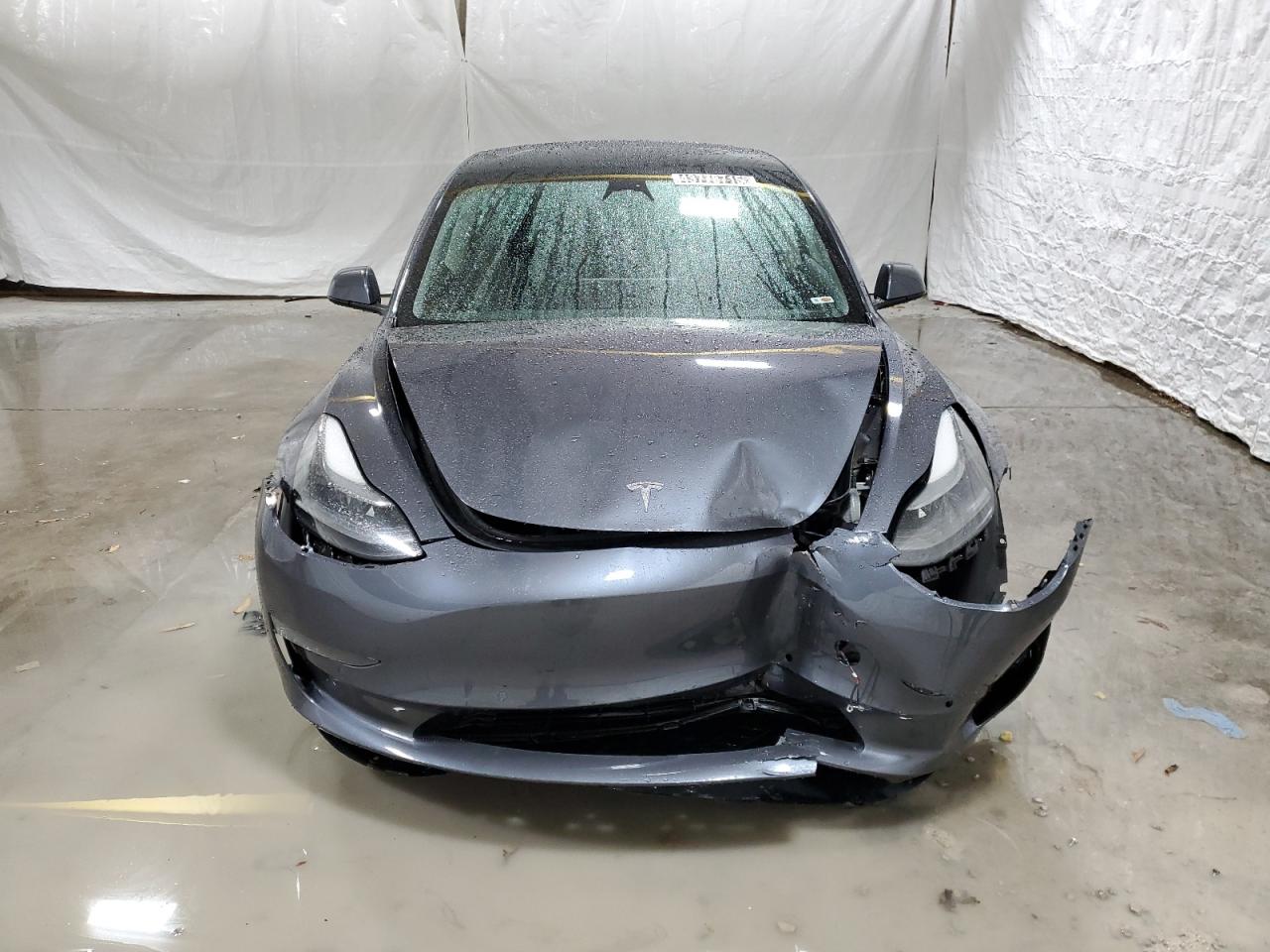 2022 TESLA MODEL 3 VIN 5YJ3E1EA8NF286601 COPART salvage auction — FRONT END, IL - CERTIFICATE OF TITLE, sold $8,200 on 2025-03-05 (photo 5)