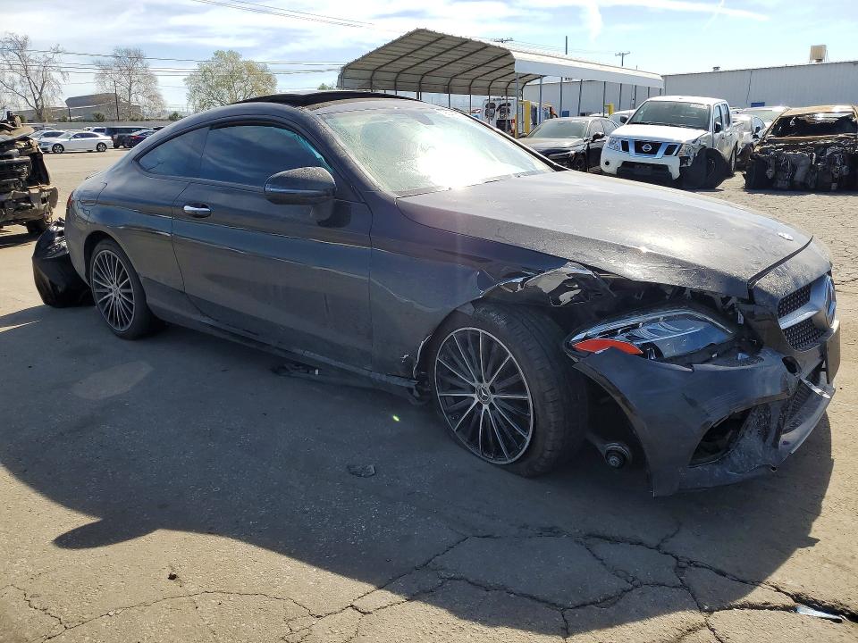 2020 Mercedes-benz C-klasse VIN WDDWJ8DB9LF933131 COPART salvage auction — FRONT END, CA - SALVAGE CERTIFICATE, sold $6,200 on 2026-07-02 (photo 4)
