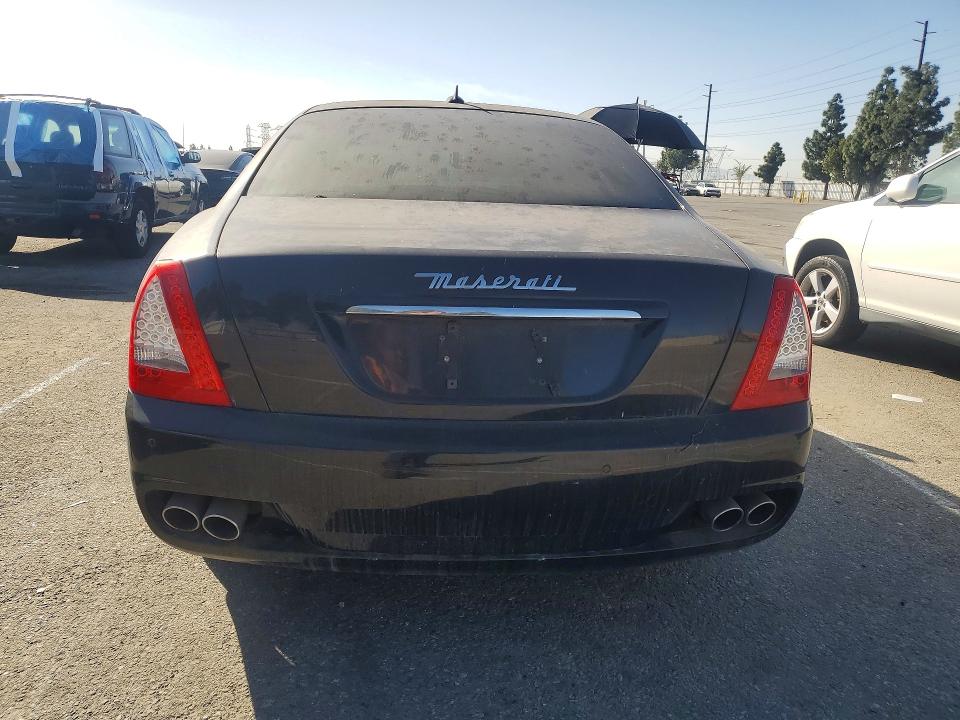 2009 Maserati Quattroporte VIN ZAMFK39A290044639 COPART salvage auction — FRONT END, Ca - Dis/Dlr/Exp Clean W/Salv Hist (P), sold $10 on 2026-08-14 (photo 6)