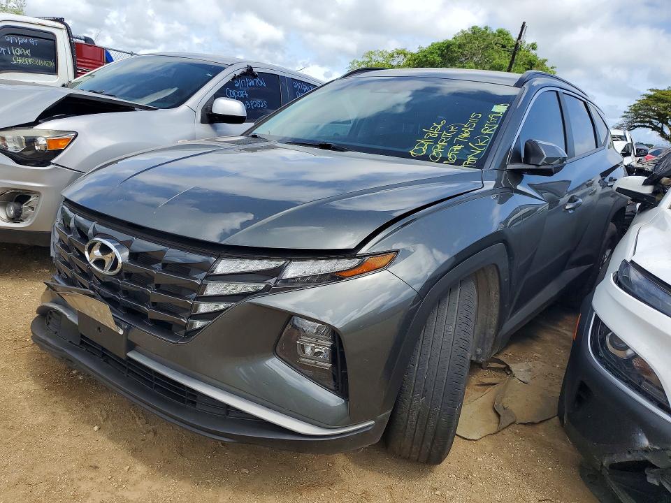 2024 Hyundai Tucson VIN KM8JB3DE8RU334431 COPART salvage auction — FRONT END, Hi - Bill Of Sale - Parts Only, sold $2,950 on 2026-07-27 (photo 1)
