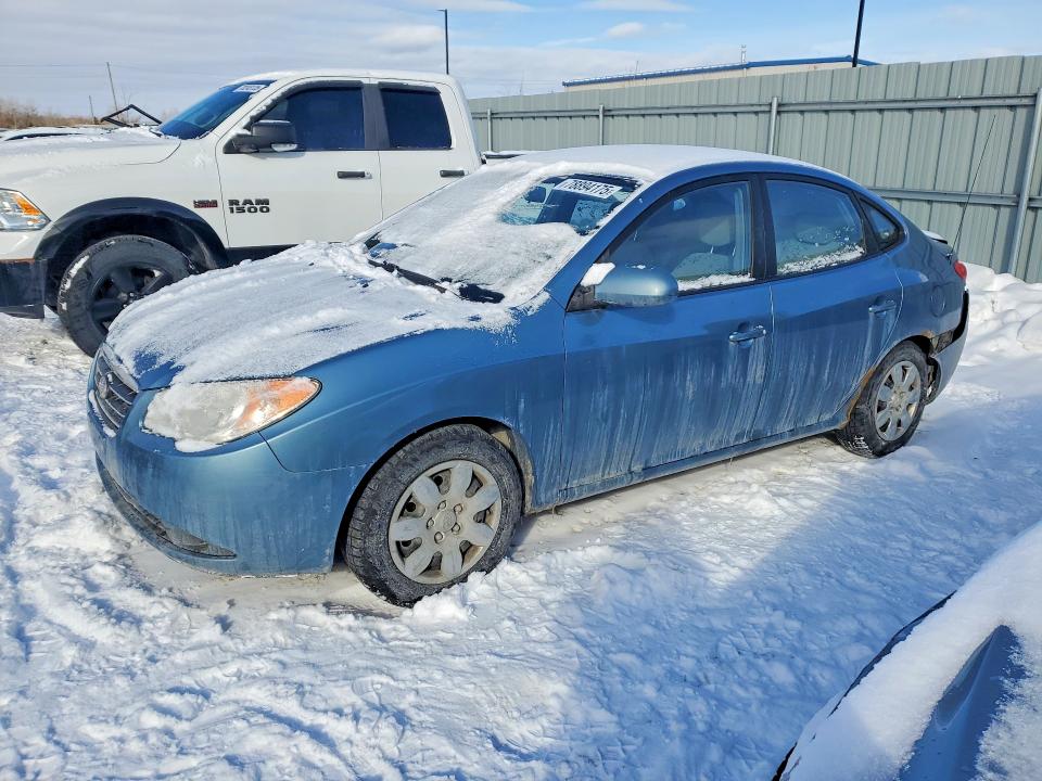 2007 Hyundai Elantra VIN KMHDT45DX7U044307 COPART salvage auction — REAR END, On - Permit Salvage, sold $250 on 2026-07-28 (photo 1)