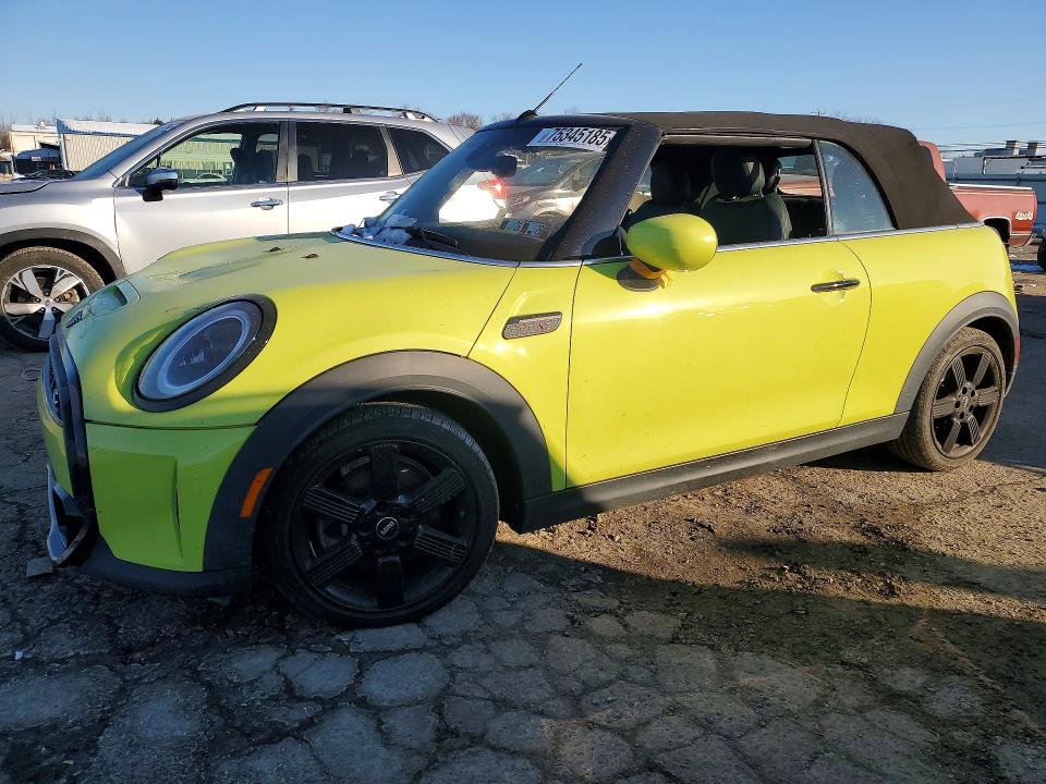 2023 Mini Cooper VIN WMW43DL00P3P46997 COPART salvage auction — FRONT END, Pa - Cert Of Title, sold $3,300 on 2026-08-11 (photo 1)