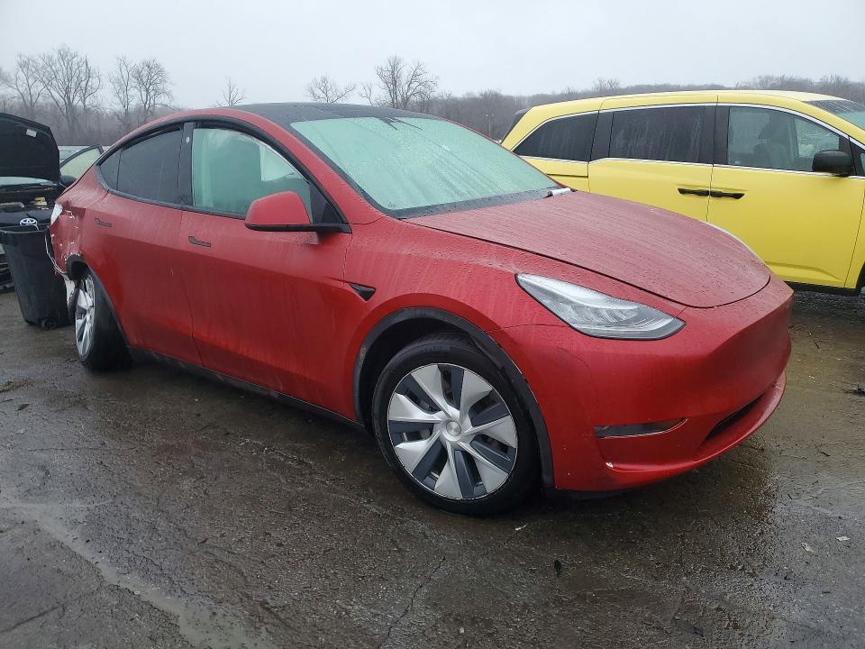 2021 Tesla Model y VIN 5YJYGDEEXMF073278 COPART salvage auction — REAR END, Nj - Cert Of Title-Salvage, sold $8,300 on 2026-07-08 (photo 4)