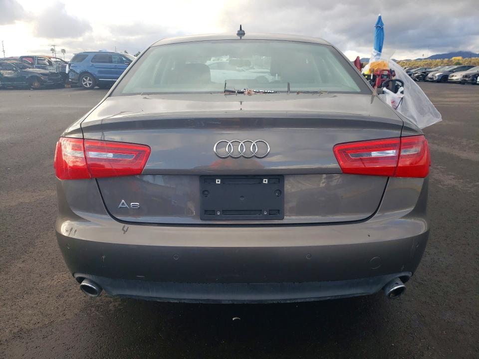 2014 Audi A6 VIN WAUGFAFC4EN079930 COPART salvage auction — MECHANICAL, Ca - Cert Of Title Or Salvage Acq, sold $1,300 on 2026-07-08 (photo 6)