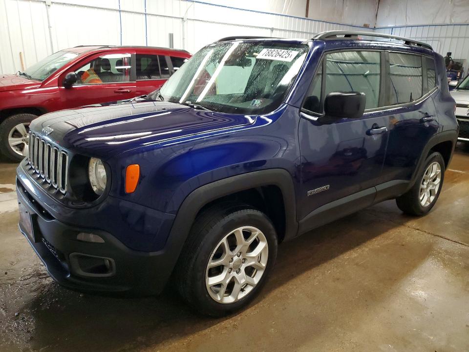 2017 Jeep Renegade VIN ZACCJBBB3HPG63394 COPART salvage auction — ROOF, PA - CERTIFICATE OF SALVAGE, sold $425 on 2026-07-29 (photo 1)