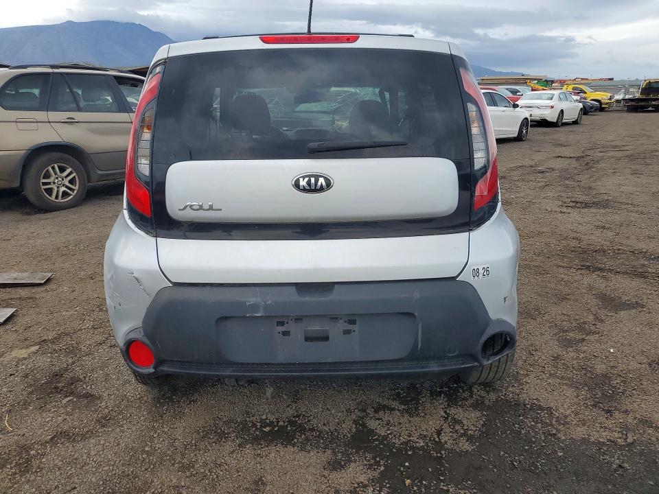 2015 Kia Soul VIN KNDJN2A26F7778224 COPART salvage auction — ALL OVER, HI - CERTIFICATE OF SALVAGE, sold $1 on 2026-07-20 (photo 6)