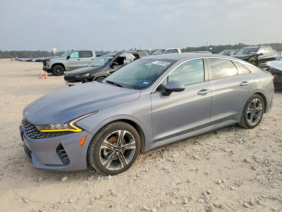 2022 Kia K5 VIN 5XXG14J21NG129244 COPART salvage auction — REAR END, Tx - Salvage Vehicle Title, sold $4,550 on 2026-07-28 (photo 1)