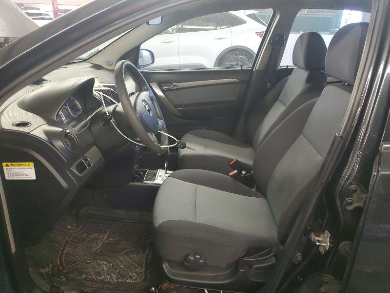 2009 Chevrolet Aveo VIN KL1TD66E39B304567 COPART salvage auction — REAR END, In - Bill Of Sale - Parts Only, sold $300 on 2026-07-06 (photo 7)