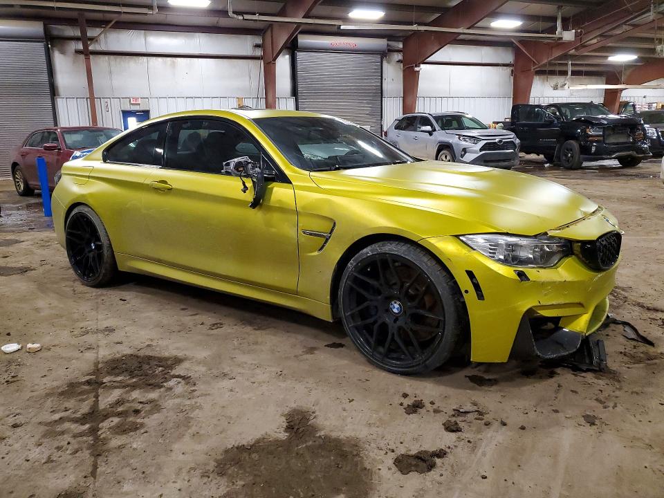 2015 BMW M4 VIN WBS3R9C56FK332643 COPART salvage auction — SIDE, Mi - Cert Of Title-Salvage Vehicle, sold $14,000 on 2026-07-10 (photo 4)