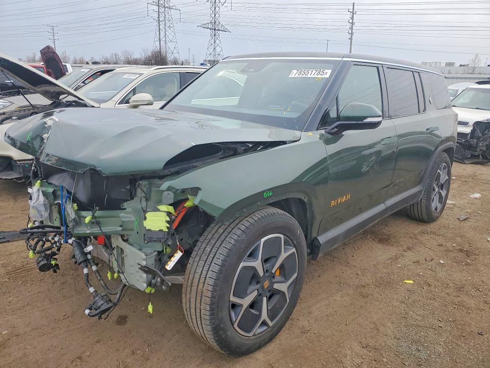 2024 Rivian R1s VIN 7PDSGABA4RN039327 COPART salvage auction — Front End, IL - SALVAGE CERTIFICATE, sold $11,700 on 2026-05-19 (photo 1)