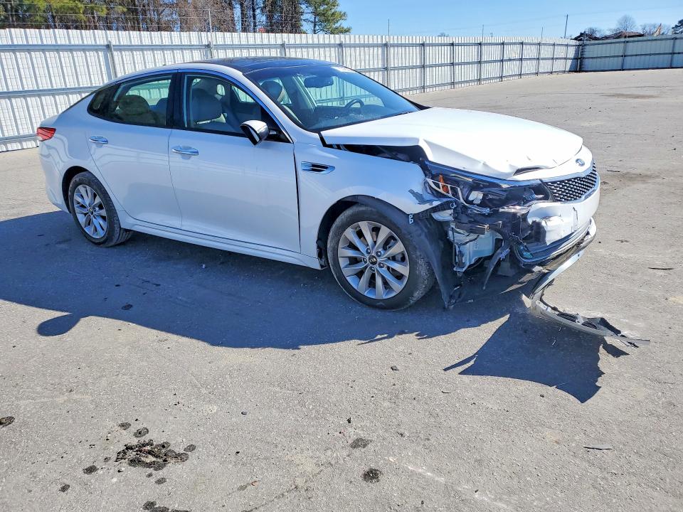 2016 Kia Optima VIN 5XXGU4L38GG096906 COPART salvage auction — FRONT END, Nc - Salvage Certificate Of Title, sold $725 on 2026-07-30 (photo 4)