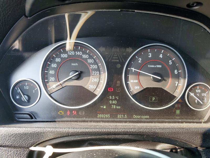 2012 BMW 3 series VIN WBA3A9C51CF270956 COPART salvage auction — UNDERCARRIAGE, On - Permit No Brand - Unfit, sold $1,950 on 2026-07-07 (photo 9)