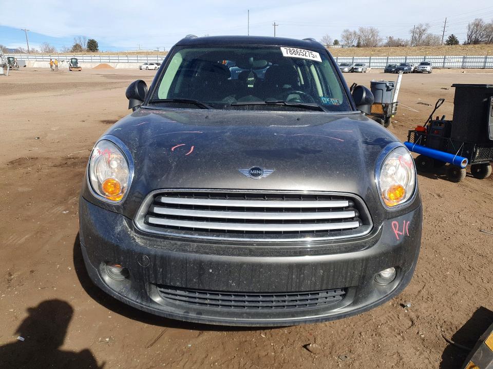 2012 Mini Cooper VIN WMWZB3C55CWM30485 COPART salvage auction — REAR END, Co - Bill Of Sale-Parts Only, sold $400 on 2026-07-20 (photo 5)