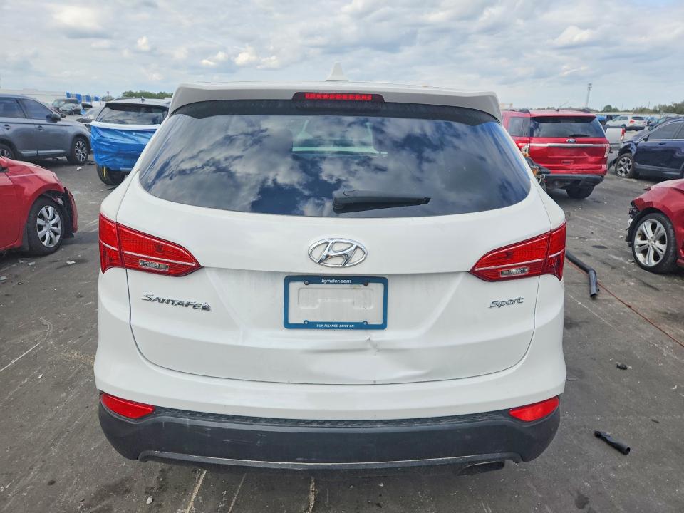 2014 Hyundai Santa fe VIN 5XYZT3LBXEG184961 COPART salvage auction — FRONT END, Salvage Title, sold $500 on 2026-07-20 (photo 6)