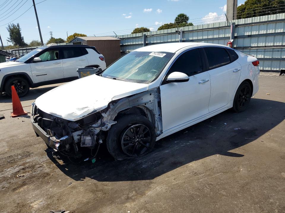 2016 Kia Optima VIN 5XXGT4L10GG104997 COPART salvage auction — FRONT END, Fl - Certificate Of Destruction, sold $800 on 2026-07-06 (photo 1)