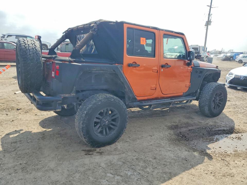 2011 Jeep Wrangler unlimited VIN 1J4BA6H18BL514339 COPART salvage auction — FRONT END, TX - SALVAGE VEHICLE TITLE, sold $2,200 on 2026-07-02 (photo 3)