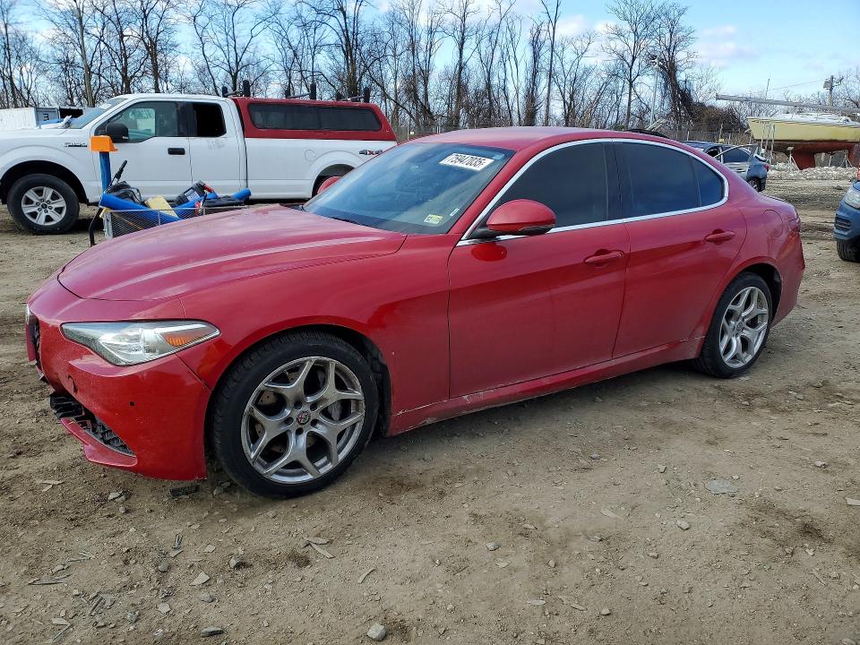 2019 Alfa romeo Giulia VIN ZARFANBN0K7622157 COPART salvage auction — FRONT END, Id - Salvage Certificate Of Title, sold $2,800 on 2026-07-07 (photo 1)