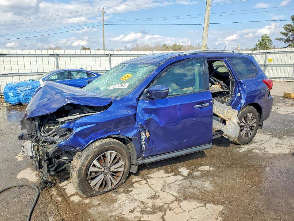 2018 Nissan Pathfinder VIN 5N1DR2MN3JC677581 COPART salvage auction — FRONT END, Salvage Title, sold $400 on 2026-09-03 (photo 1)