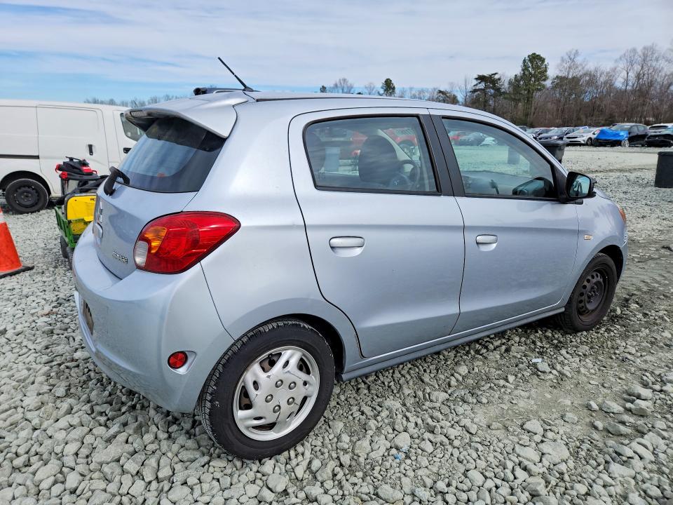 2015 Mitsubishi Mirage VIN ML32A3HJ0FH014241 COPART salvage auction — MINOR DENT/SCRATCHES, Nc - Dealer Only Clean Title, sold $500 on 2026-07-29 (photo 3)