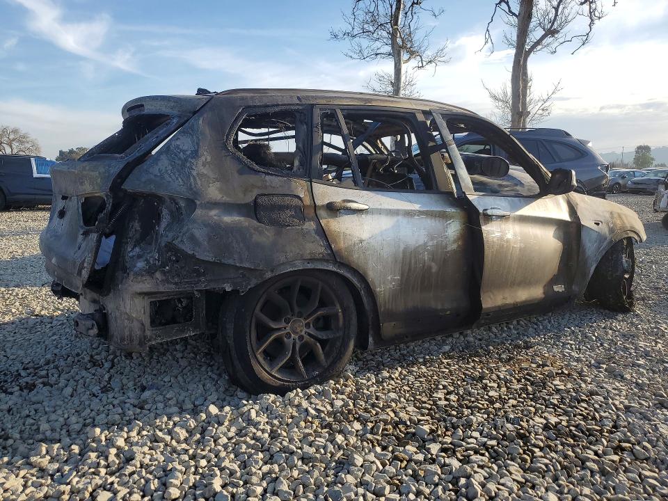 2014 BMW X3 VIN 5UXWX7C5XE0E80384 COPART salvage auction — BURN, Ca - Non-Repairable Vehicle Cert, sold $50 on 2026-07-28 (photo 3)