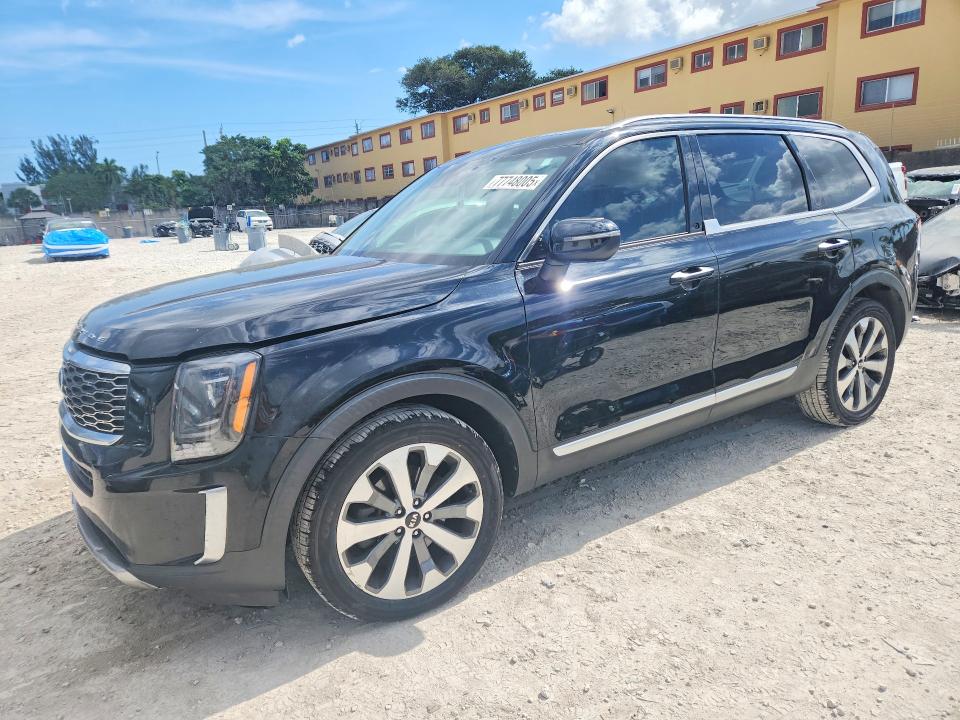 2020 Kia Telluride VIN 5XYP64HC1LG010442 COPART salvage auction — FRONT END, Fl - Cert Of Title Slvg Rebuildable, sold $4,900 on 2026-07-14 (photo 1)